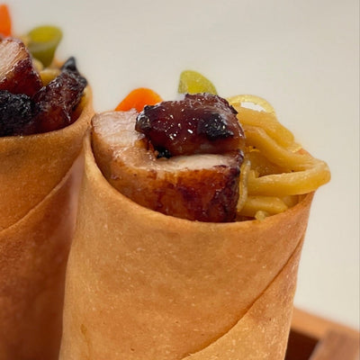 Marinated Pork Belly with Pansit