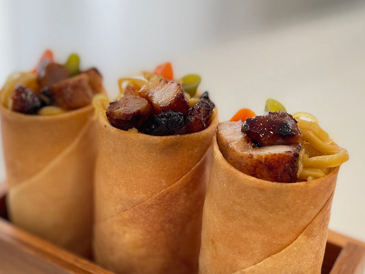 Marinated Pork Belly with Pansit